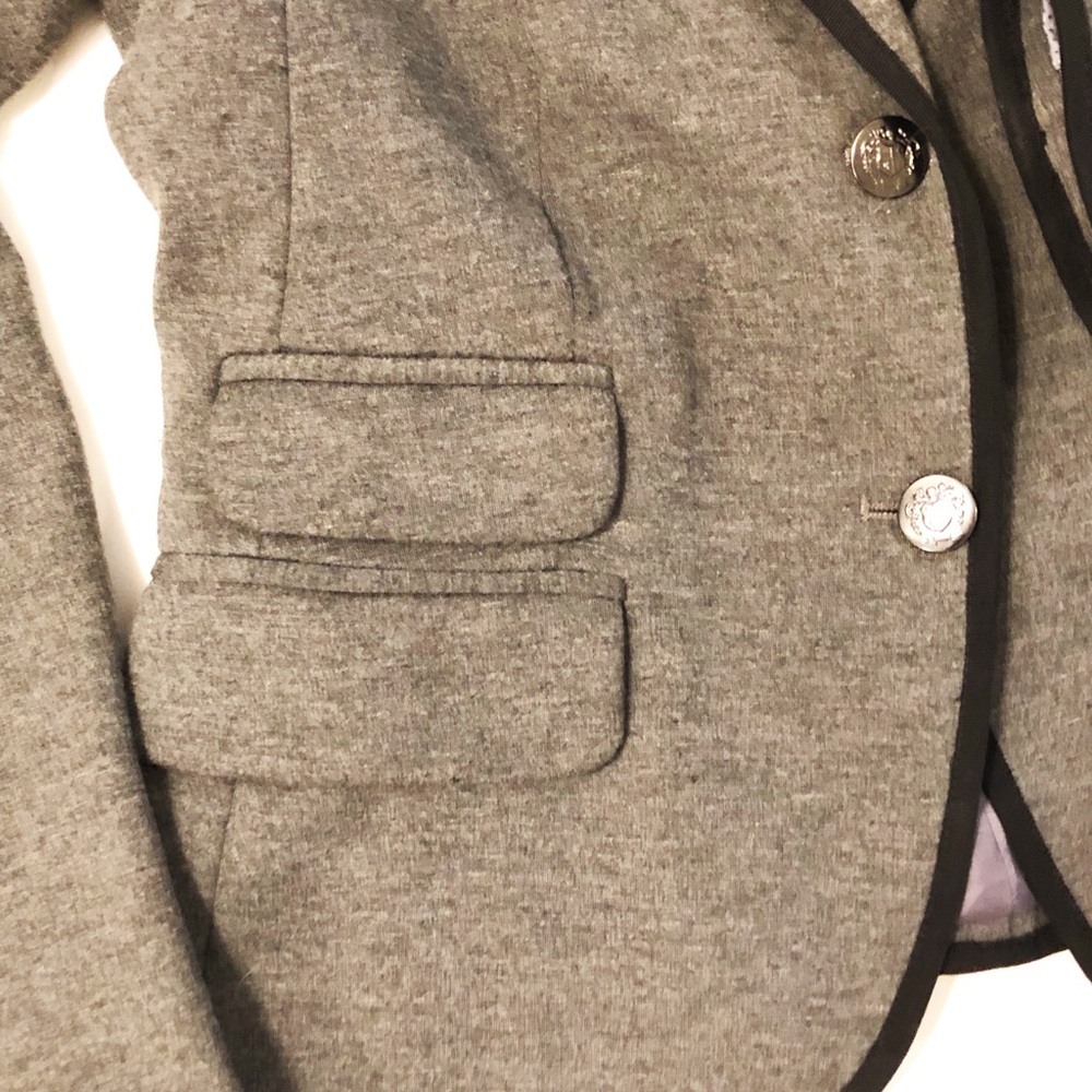 Gray Blazer with Black trim by GAP - Picture 2 of 11